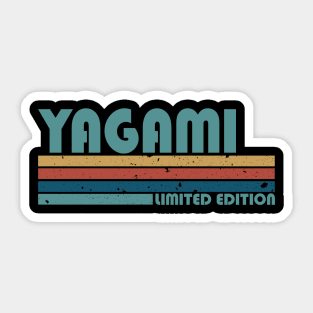 Proud Limited Edition Yagami Name Personalized Retro Styles Sticker